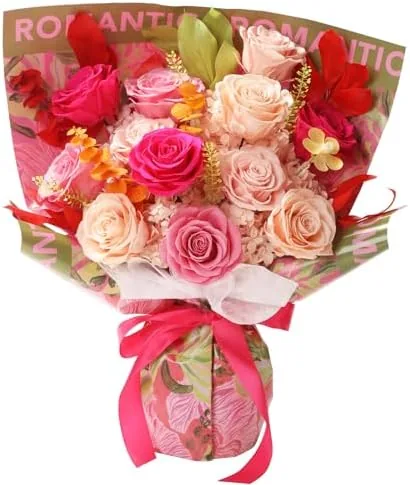 lovenfold flowers for delivery birthday flowers gift for herpreserved flowers bouquet 12 roses mixed bouquetrose gifts for women mom grandmamixed 12 champagne roses