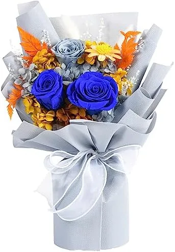 lovenfold flowers for delivery primepreserved flowers bouquetsblue rose bouquets that last 1 3 yearsbirthday flowers gifts for women mom grandma wife friends